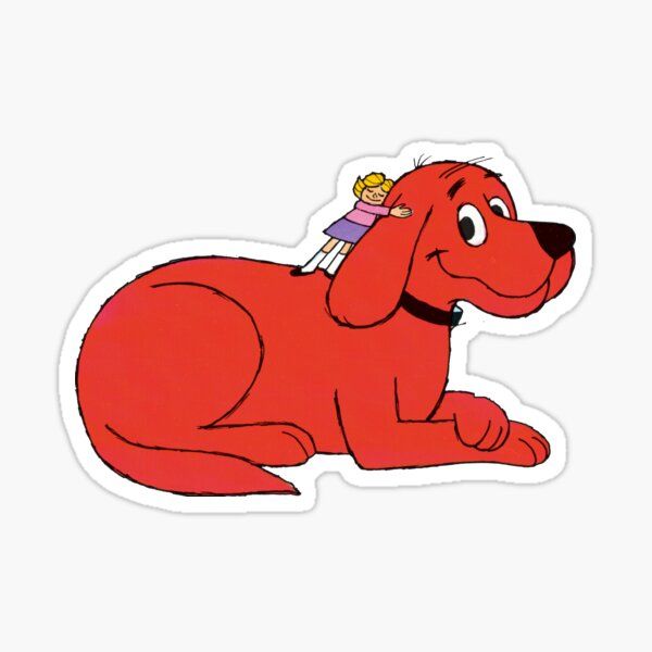 Clifford The Big Red Dog Sticker