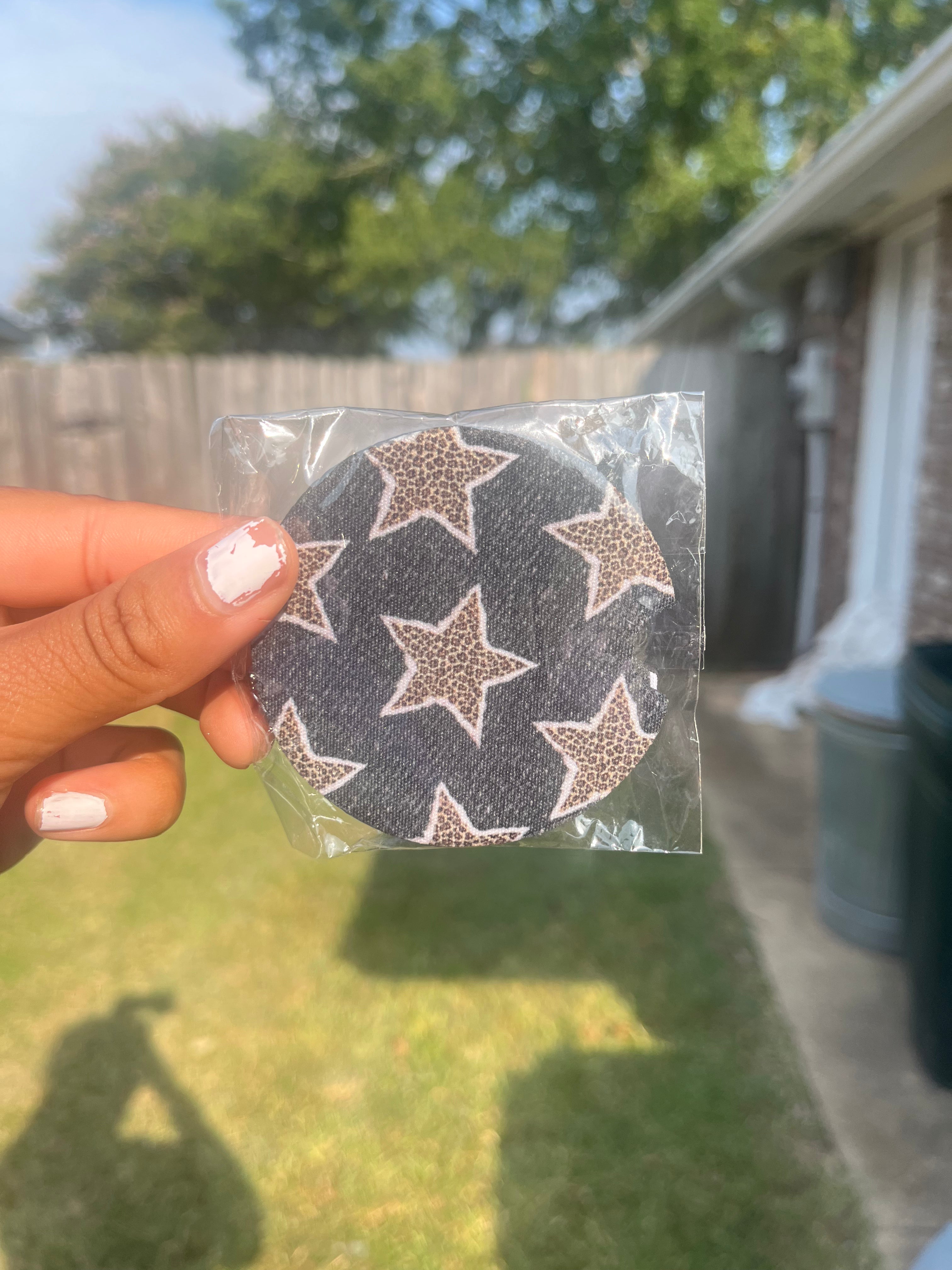 Denim Stars Car Coasters