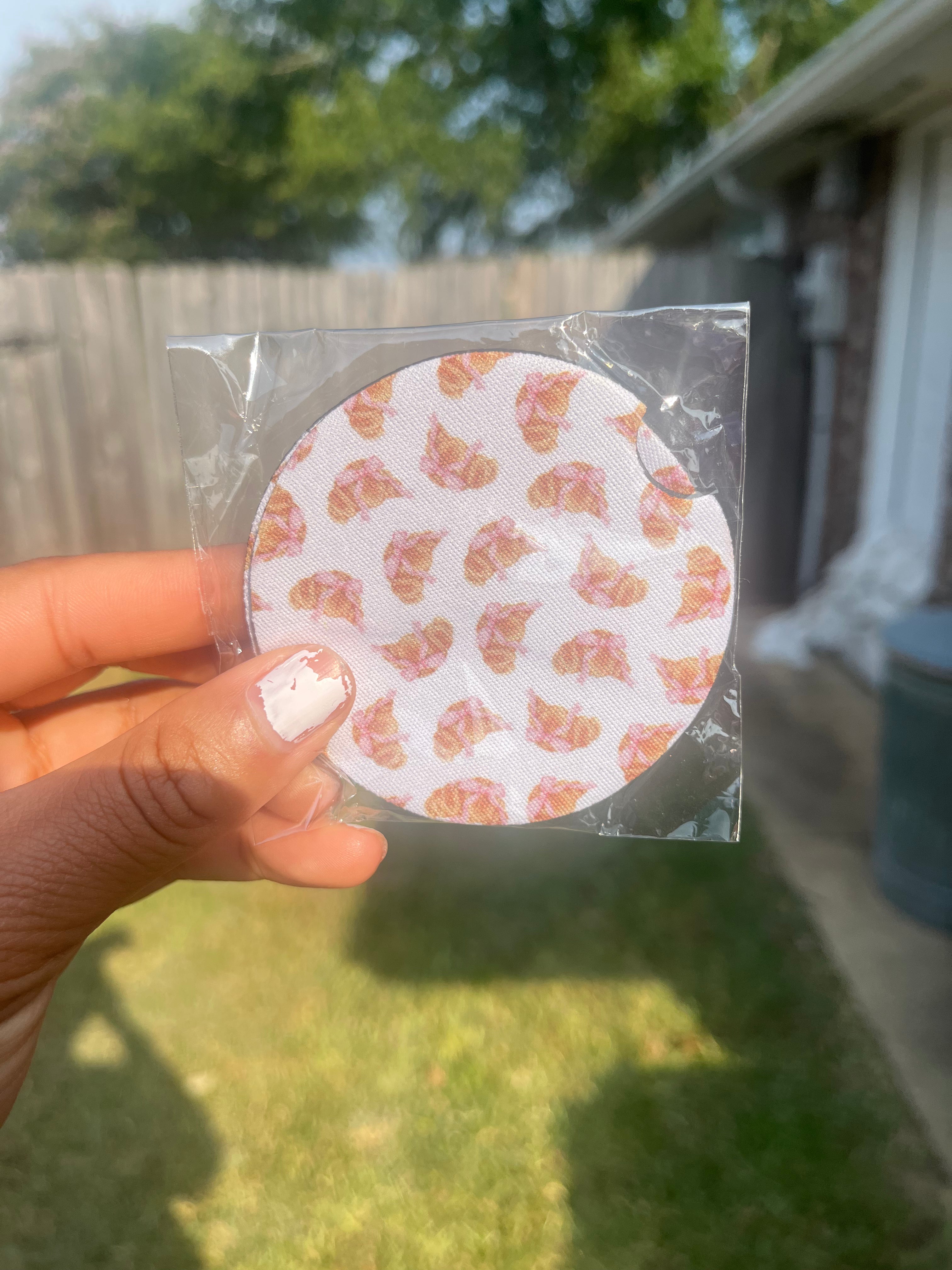 Croissant Lover Car Coaster