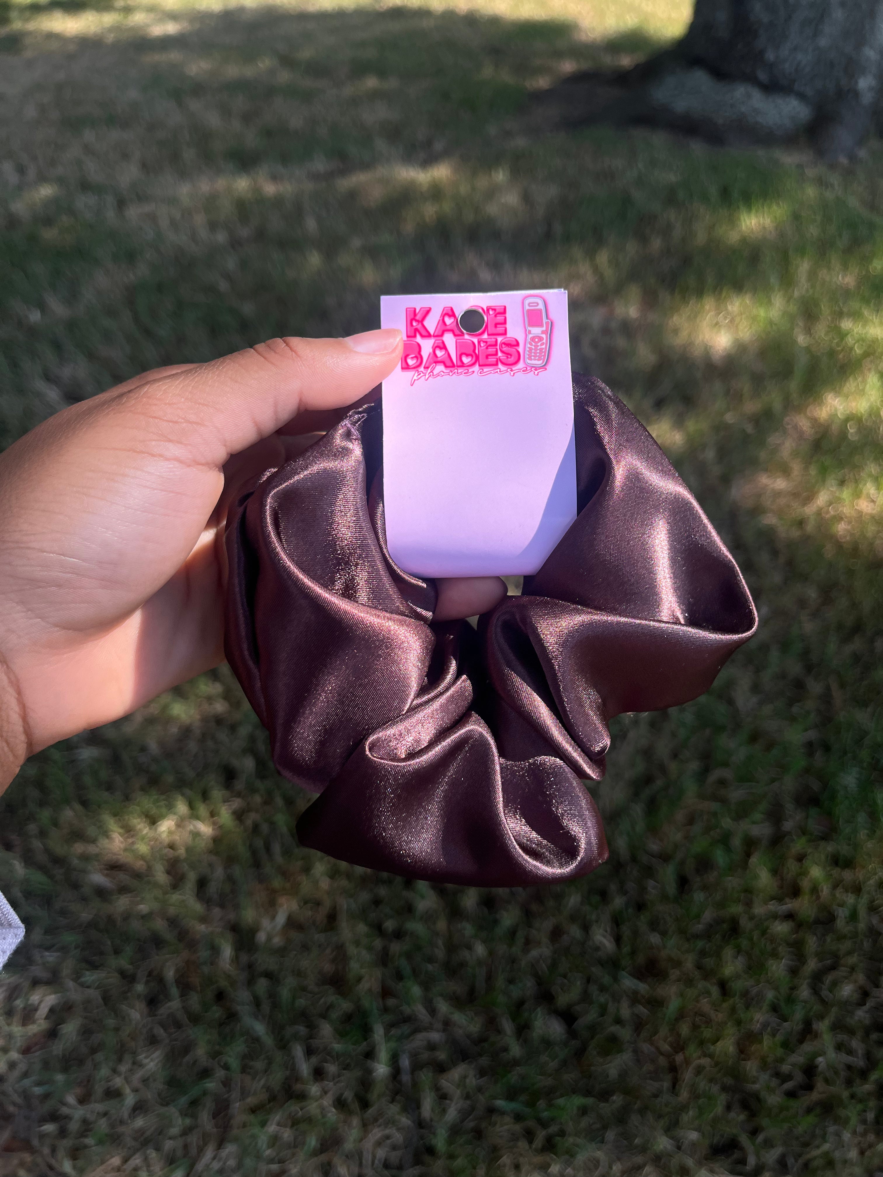 Brown Scrunchie