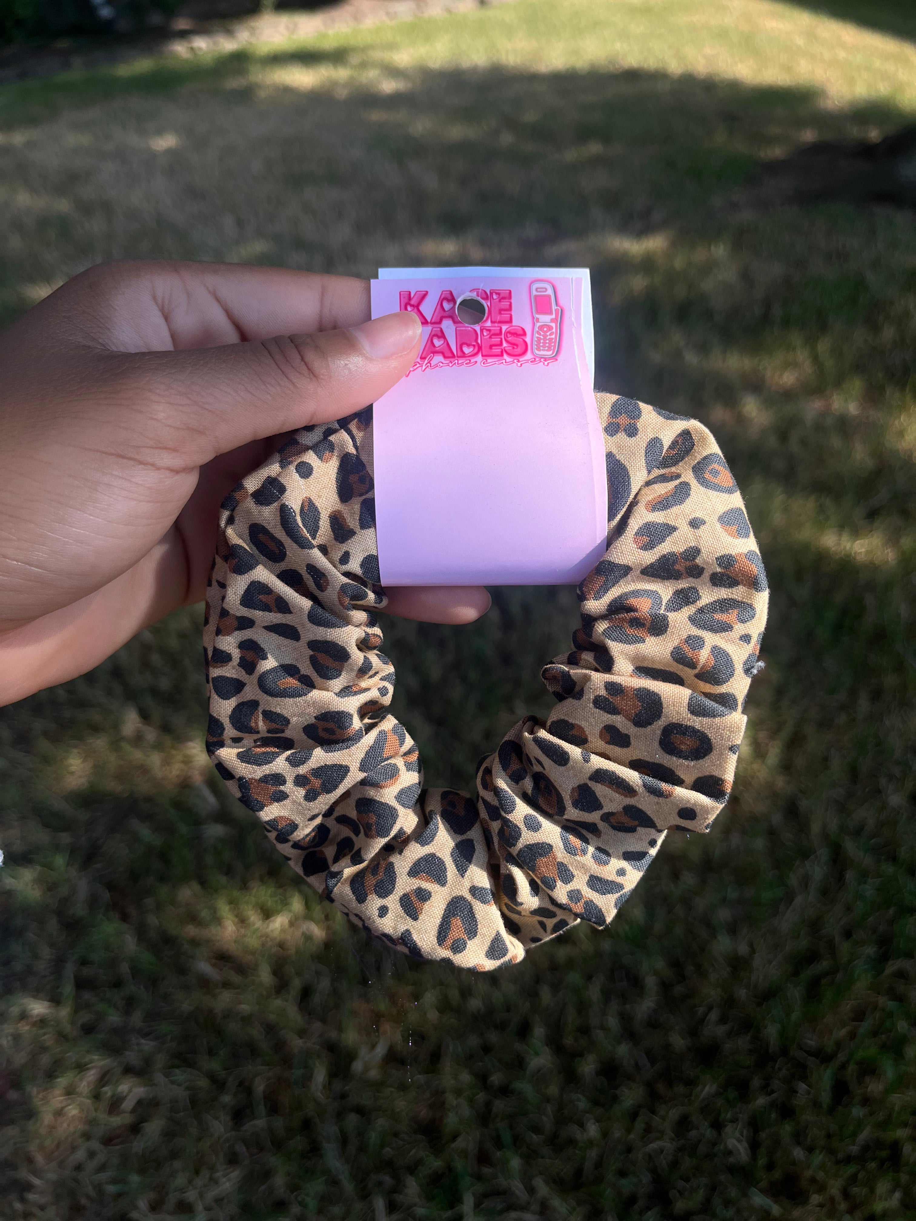Leopard Print Scrunchie