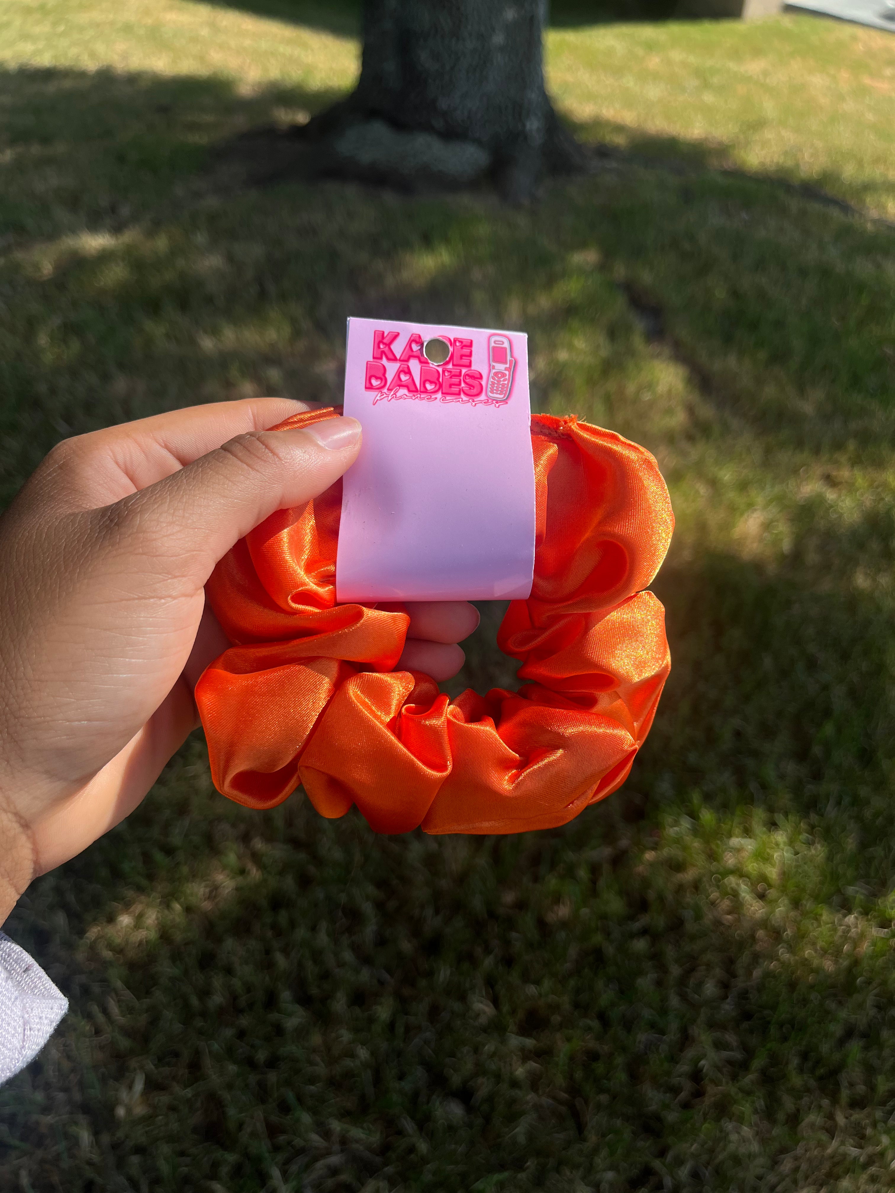 Orange Scrunchie