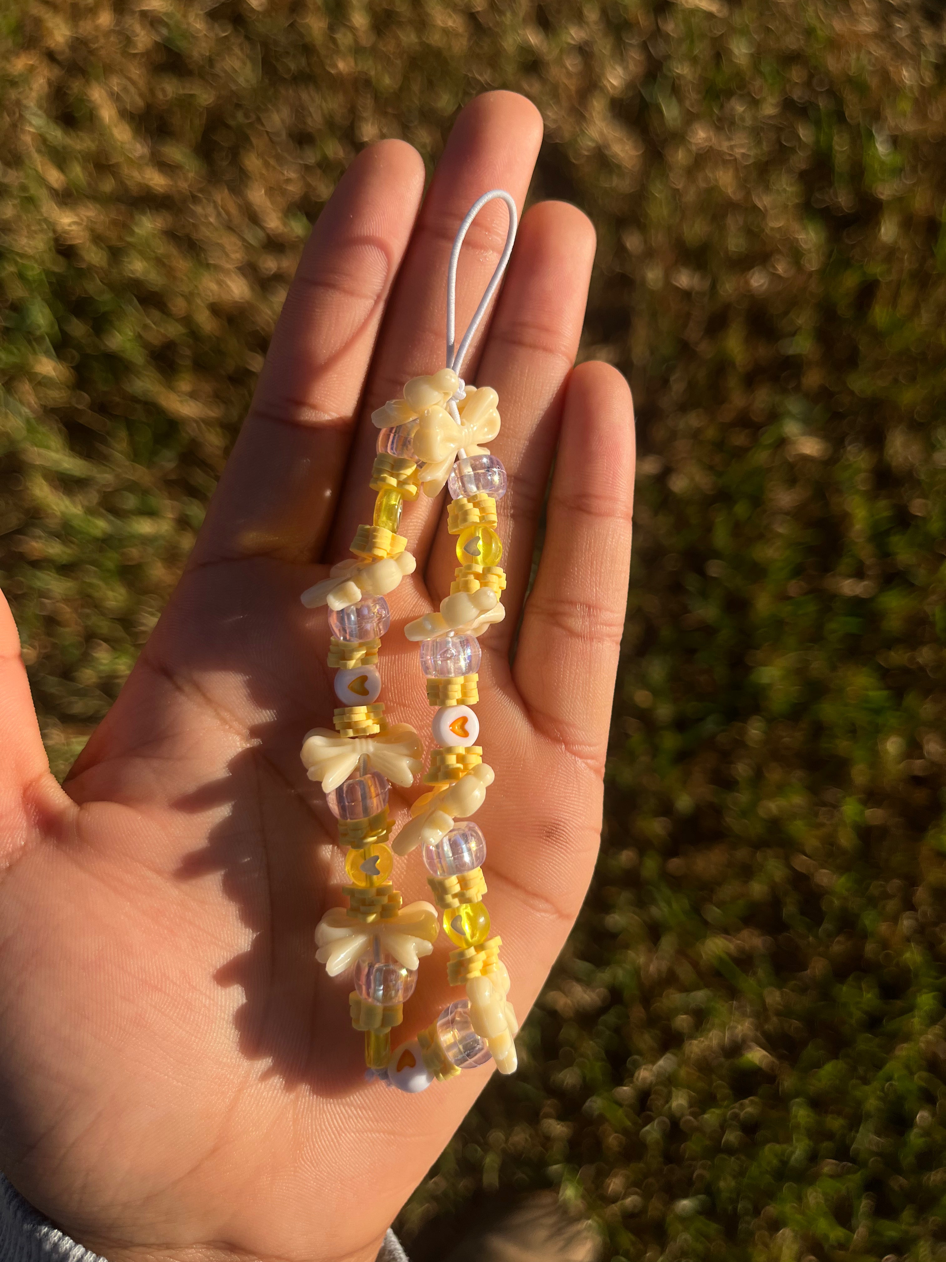 Yellow Phone Charm